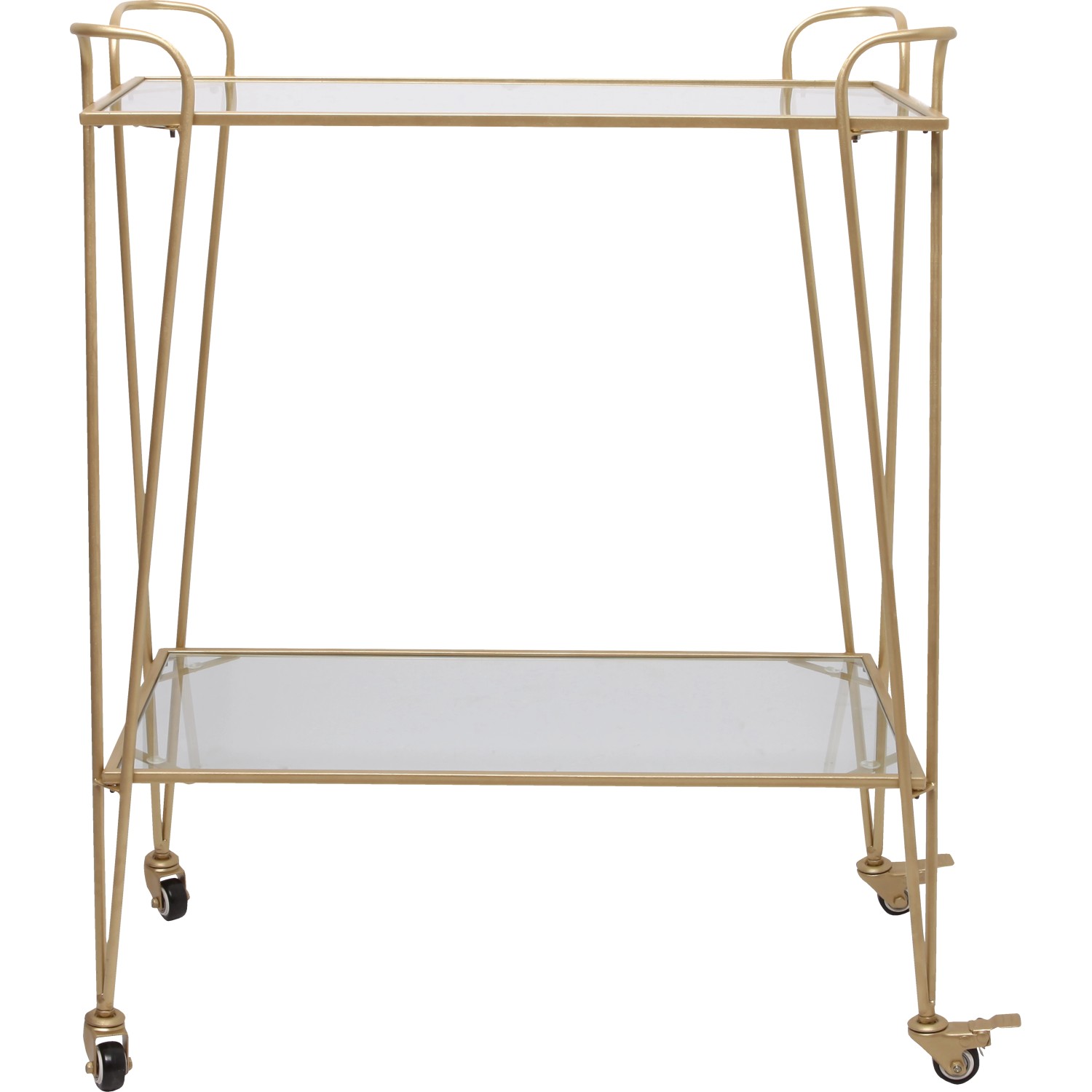 Servierwagen 87,5 cm x 69,5 cm x 35 cm Goldfarben günstig online kaufen