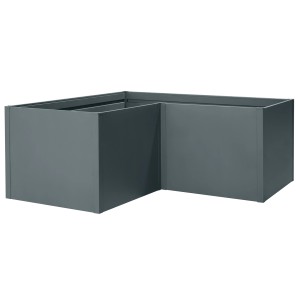 Floraworld Eckhochbeet Twin-Wall 180 x 180 x 76 cm Fassungsvermögen 1.600 l
