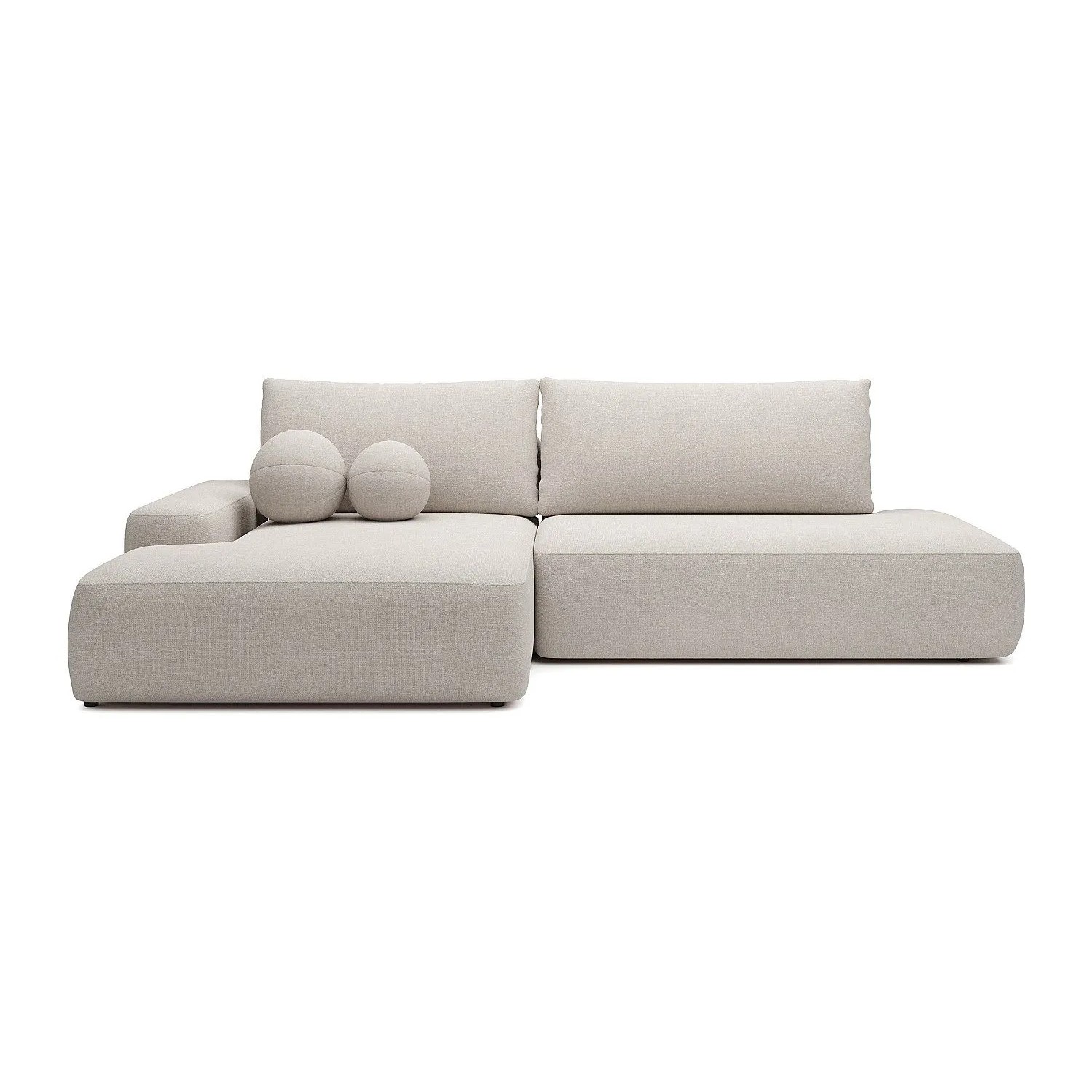 Vente-unique Schlafsofa Daviso Beige 276 cm