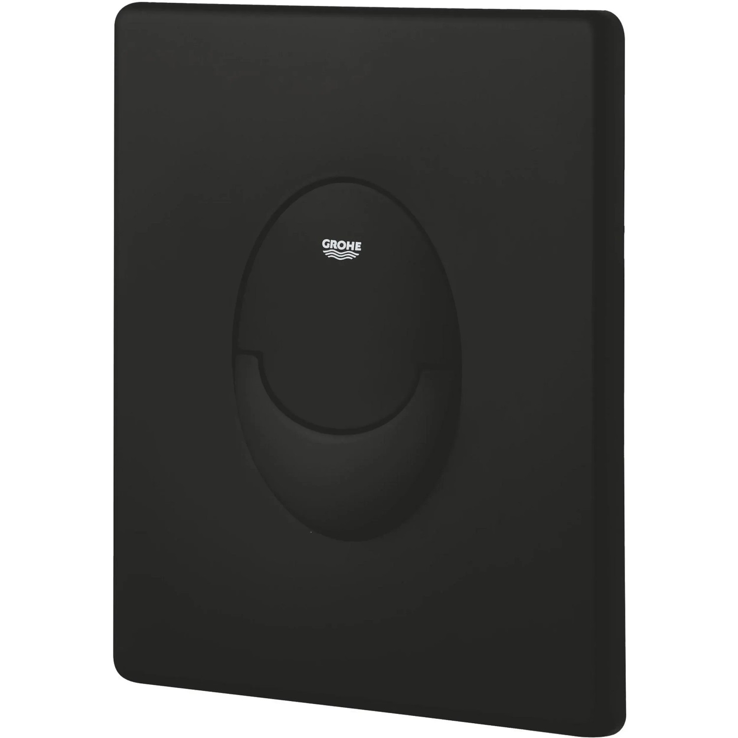 Grohe Start Drückerplatte in Matt Schwarz für WC-Spülung, 156x197 mm.