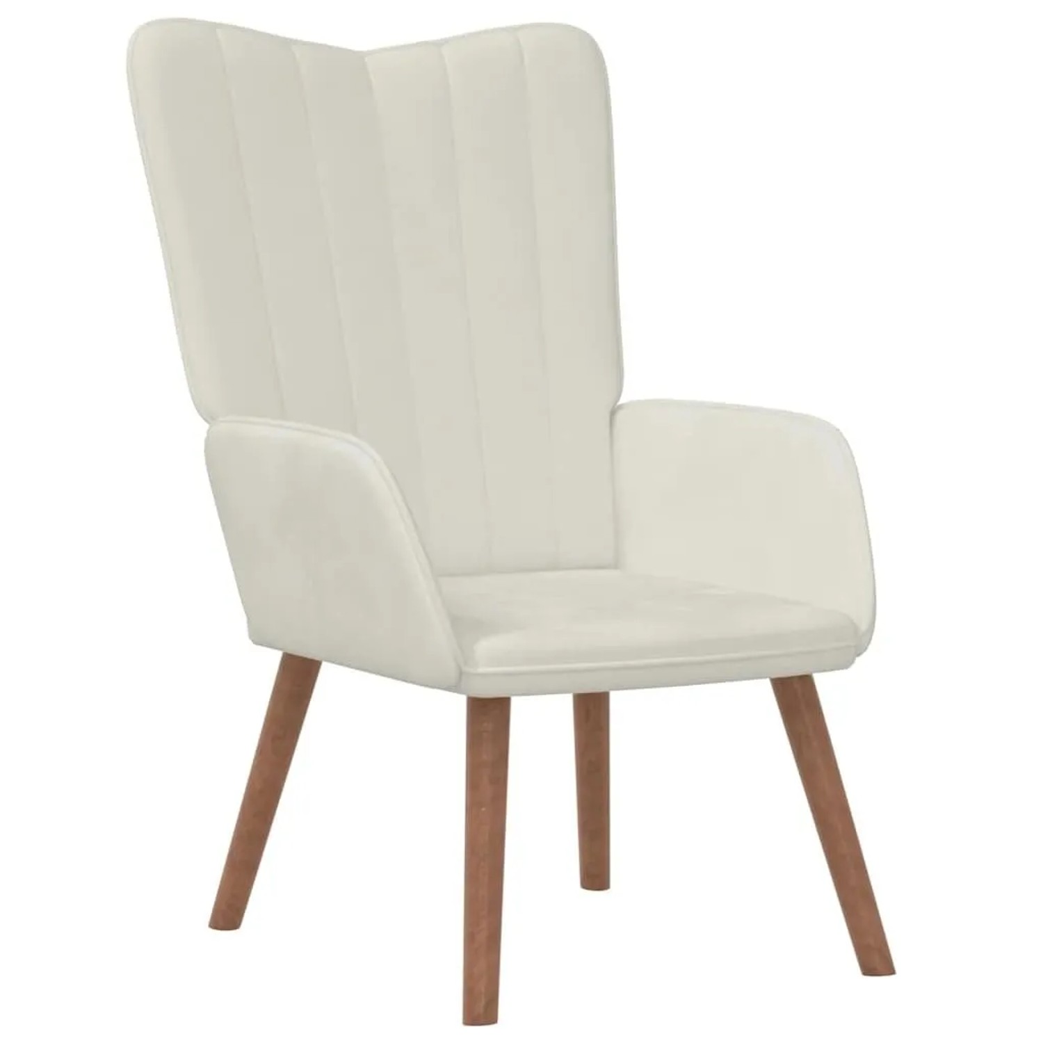 vidaXL Relaxsessel Cremeweiß Samt 327664
