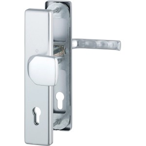 HOPPE Schutz-Wechsel-Garnitur London Alu Natur PZ-92 für Haus- und Wohnungstüren.