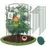 TTL GARDEN Strauchstütze 70x40cm 6er Set Inkl. 10m Klettband Pflanzenhalter für Stauden Sträucher Rosen Rankhilfe Metall_2