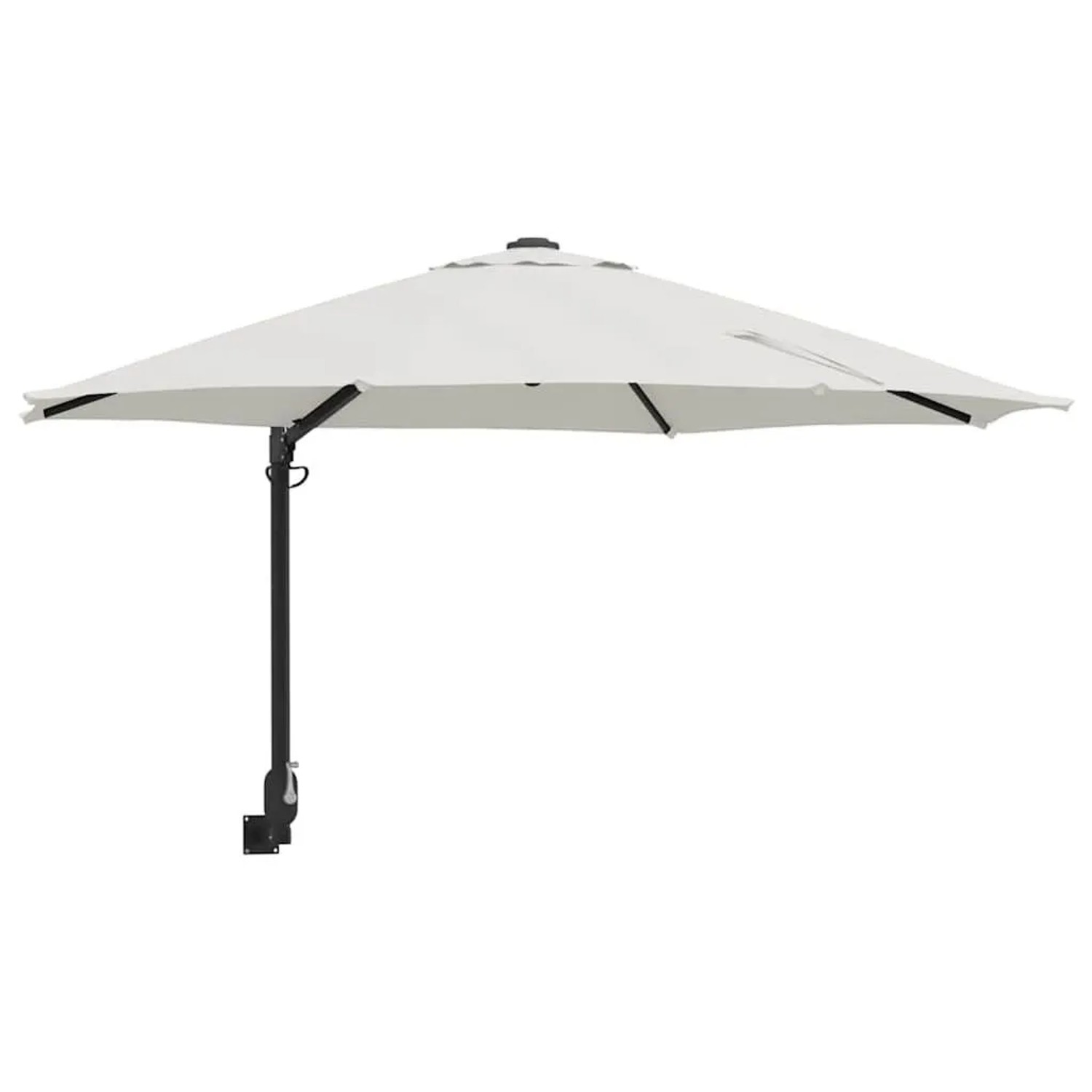 vidaXL Gartenparasol Beige und Schwarz 248 x 248 x 148 cm 42003227 günstig online kaufen