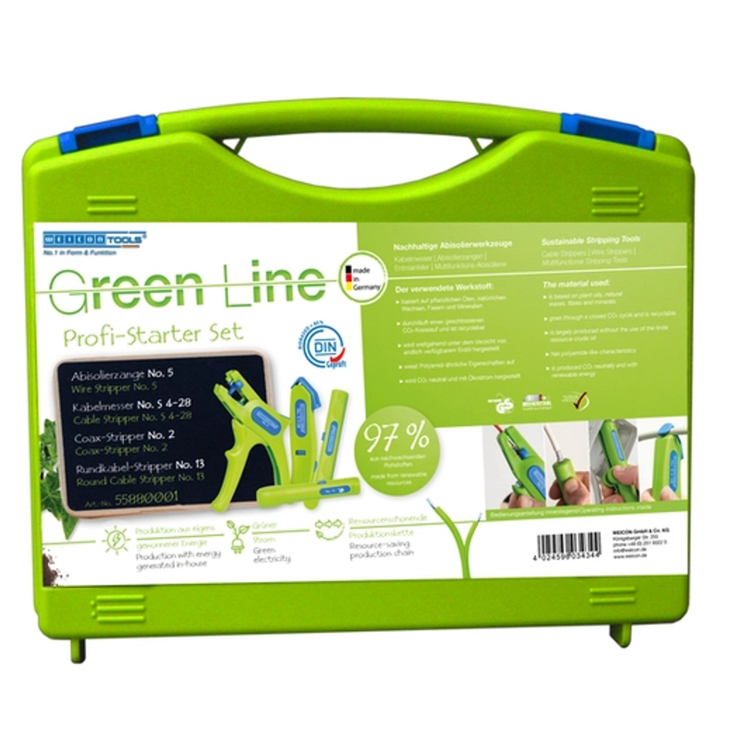 Thumbnail - WEICON Profi-Starter Set Green Line im Karton, 4-teilig