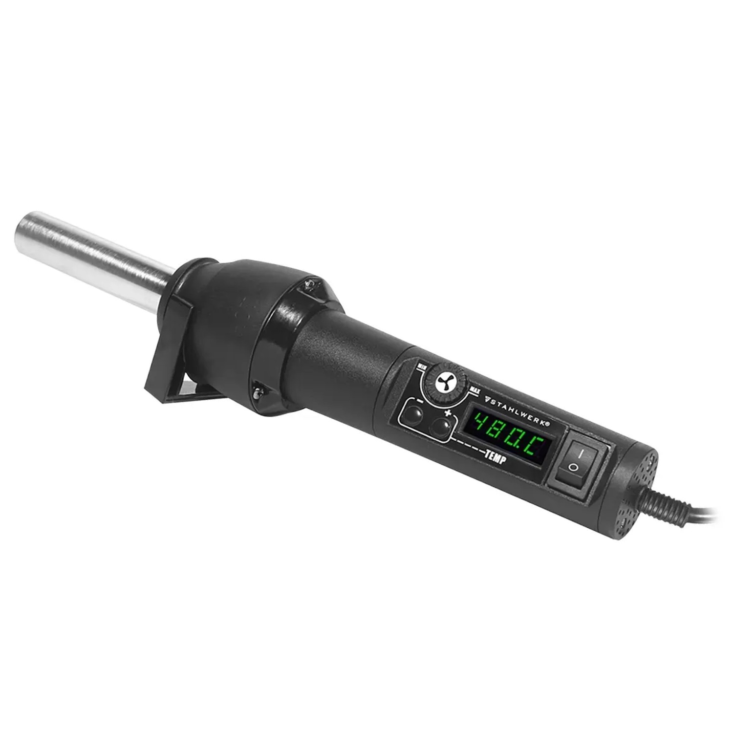STAHLWERK Lötstation HLG-480 ST Heißluftgebläse mit digitaler Temperaturanzeige.