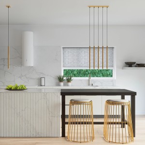 Moderne Sollux Pastelo Pendelleuchte 3P Golden in goldener Ausführung.