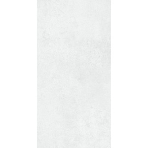 Weiße, matte Wandfliese Materia Basic Steingut, 30x60 cm, für Bad und Küche.