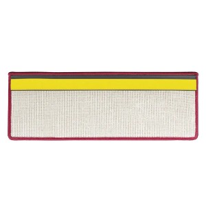 Rechteckige, violette KARAT Shaggy Stufenmatte Sphinx Hochflor, 23,5x65 cm für Treppen.