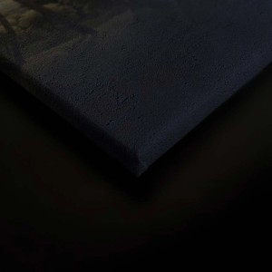 Detailaufnahme: Bricoflor Wandbild mit Landschaft, Leinwandbild für Wohnzimmer, 80x120 cm.