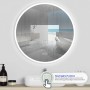 Runder Badspiegel mit LED-Beleuchtung, Bluetooth 5.0 und Touch-Funktion, 70 cm.