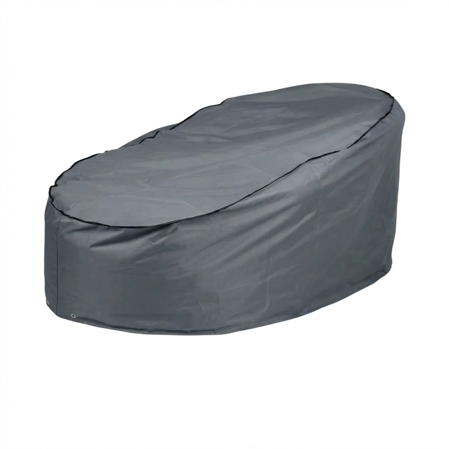 Boni-Shop Schutzhülle Rattan-Sonneninsel Abdeckplane Ø 200 cm Grau