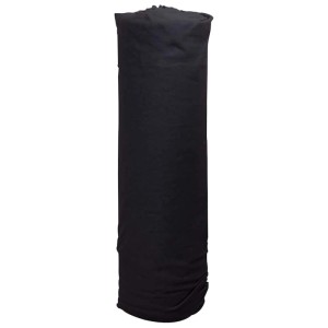 Schwarzes vidaXL Geotextil-Vlies, 1x10 m Rolle aus Polyesterfaser für Gartenhilfsmittel.