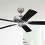 Westinghouse Cyclone Deckenventilator, 132 cm, Stahl, mit schwarzen Flügeln und Fernbedienung.