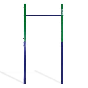 CCLIFE Reckstange für Outdoor, höhenverstellbar, grün/blau, bis 150kg belastbar.