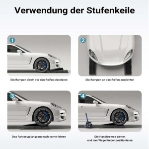 Xpotool Auffahrrampen Extra Flach 2 Stück 3 T Kunststoff Autorampe Pkw Auto