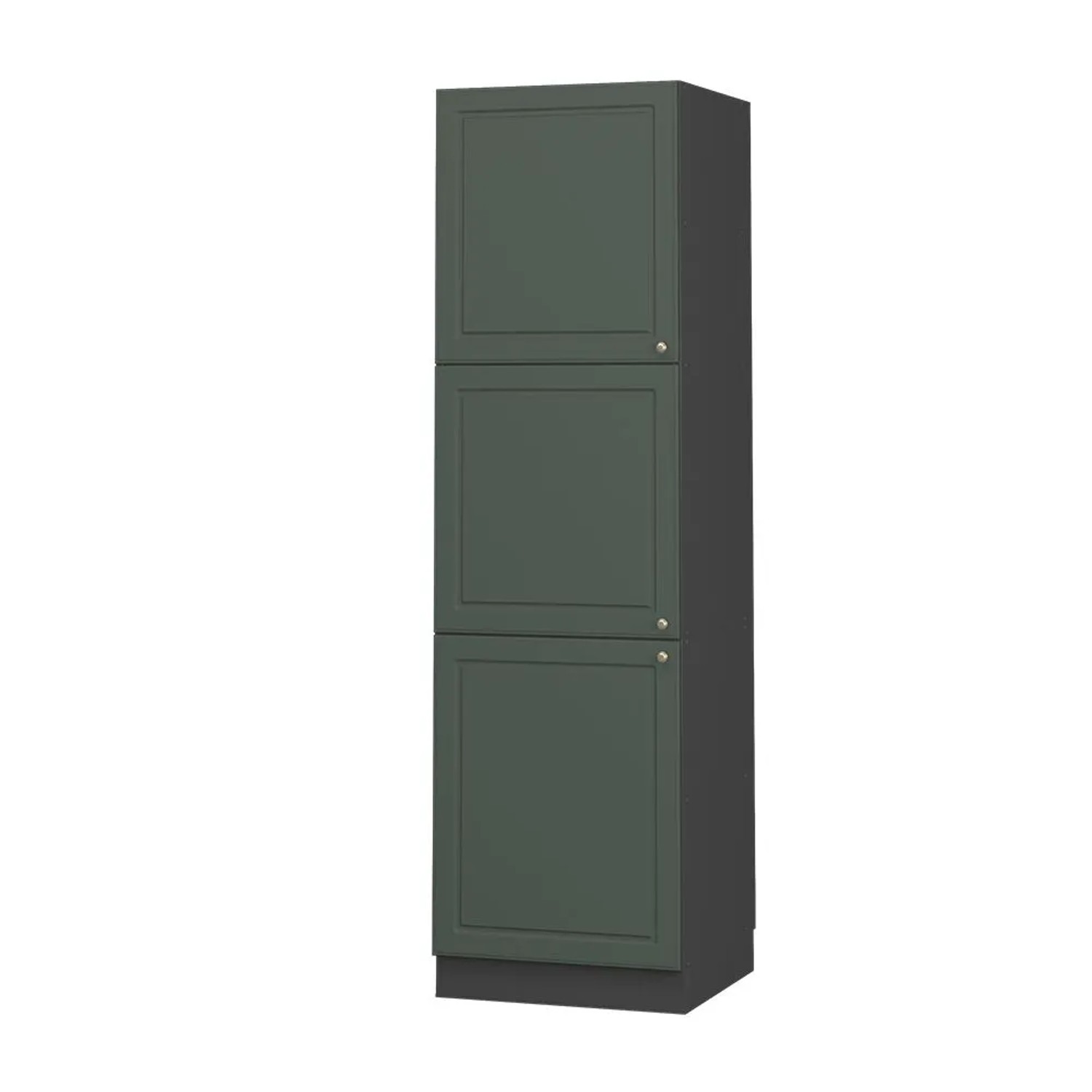 Vicco Vorratsschrank Fame-Line Grün-Gold Landhaus/Anthrazit 60 x 207