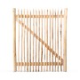 Stiltreu Staketenzaun-Tor aus Edelkastanie, 150x175 cm, für Zäune & Sichtschutz.