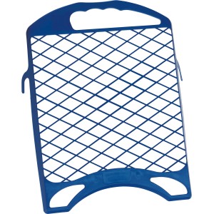 Blaues LUX Abstreifgitter, 27x29cm, für Farbeimer zum Abstreifen von Farbrollen.