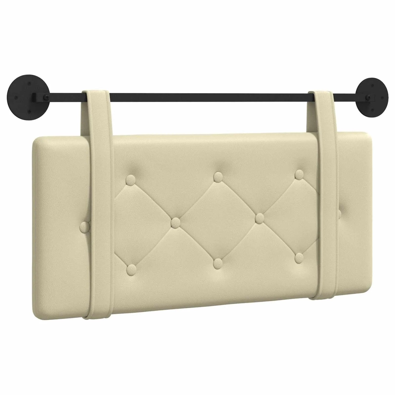 vidaXL Hängevorderseite Wandmontiert Creme 80 cm Kunstleder 42031570