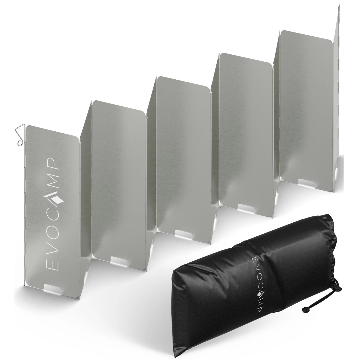 Evocamp Windschutz für Gaskocher 10 Lamellen Spirituskocher Outdoor Camping günstig online kaufen