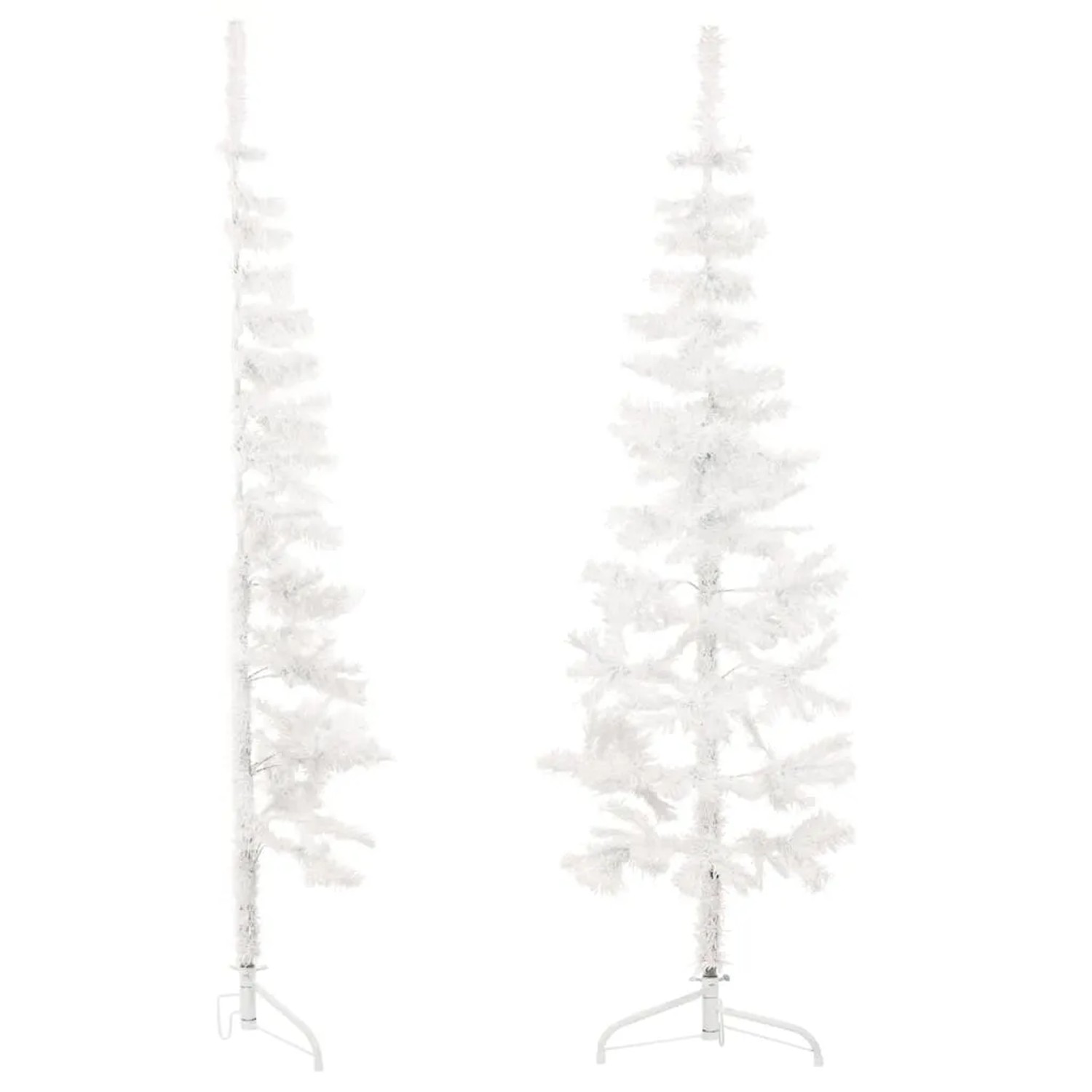 vidaXL Knstlicher Weihnachtsbaum Halb Schlank Wei 180 cm mit Stnder  kaufen bei OBI