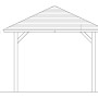 Technische Zeichnung: Skan Holz Pavillon Cannes 1, 294x294 cm, unbehandelt. Gartenlaube mit Maßen.