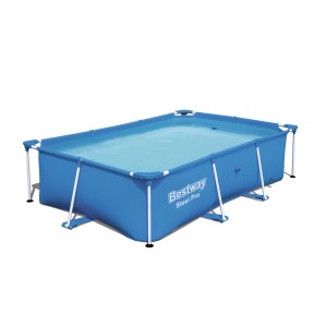 Blauer Steel Pro Frame Pool, eckig, 259x170x61cm, ohne Pumpe.