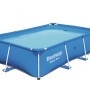 Blauer Steel Pro Frame Pool, eckig, 259x170x61cm, ohne Pumpe.