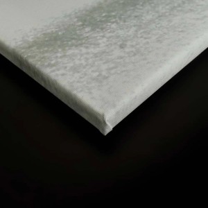 Detailansicht des Bricoflor Leinwandbilds mit Farbverlauf in Rosa und Weiß, 120x80 cm, für die Wanddekoration.
