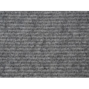 Grauer Teppichboden Rips als Meterware, strapazierfähig und vielseitig.