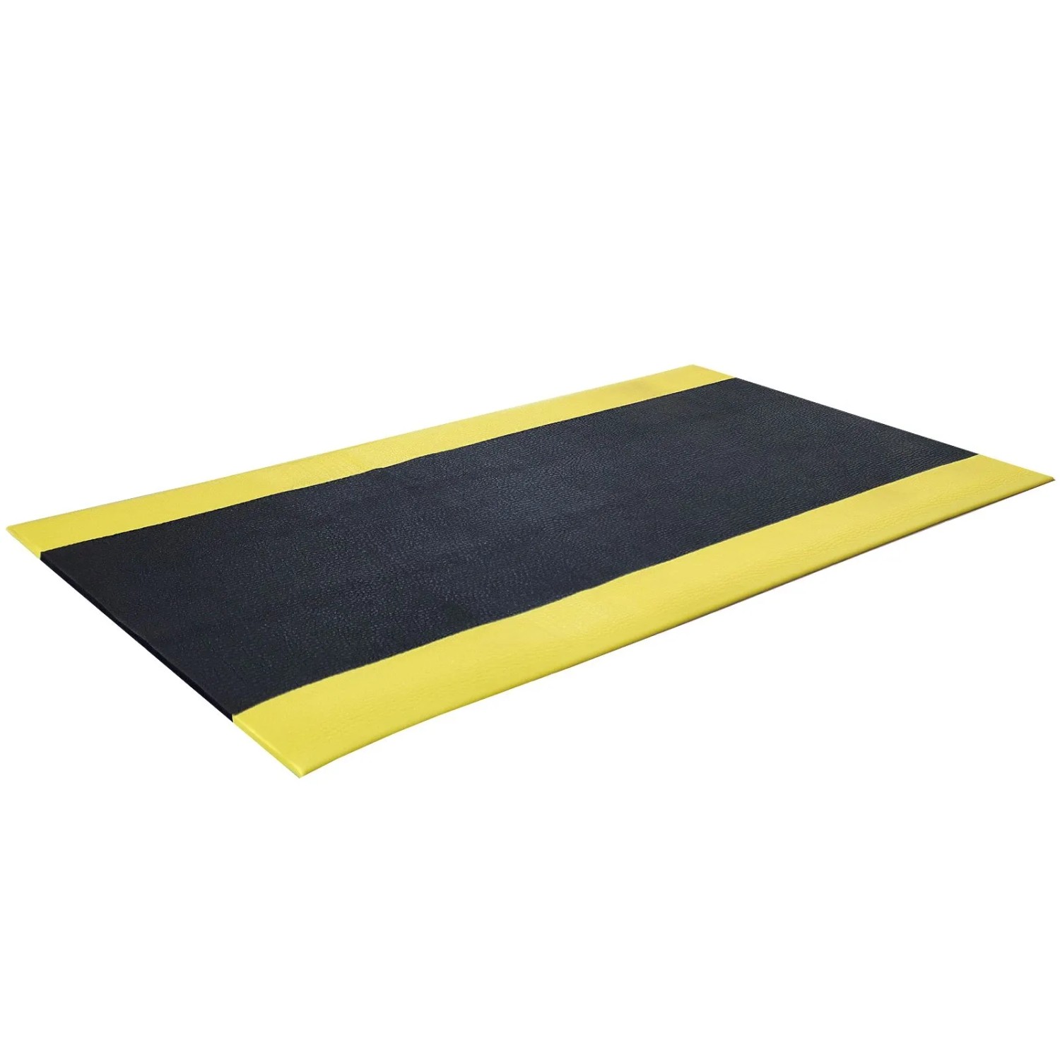 PROREGAL Anti-Ermüdungsmatte Aus Vinyl HxBxT 1x60x100cm Gelb/Schwarz Arbeitsplatzmatte