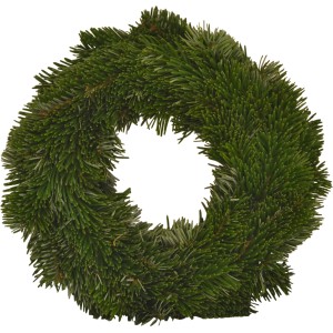 Adventsgesteck aus Nordmann-Tanne, ca. 30 cm Durchmesser, für weihnachtliche Dekoration.