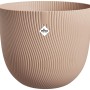 Brauner Elho Blumentopf Sereh, Ø 47 cm, mit strukturierter Oberfläche für Innen- und Außenbereich.