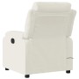 vidaXL Massagesessel Elektrisch Creme Samt 3205090_5