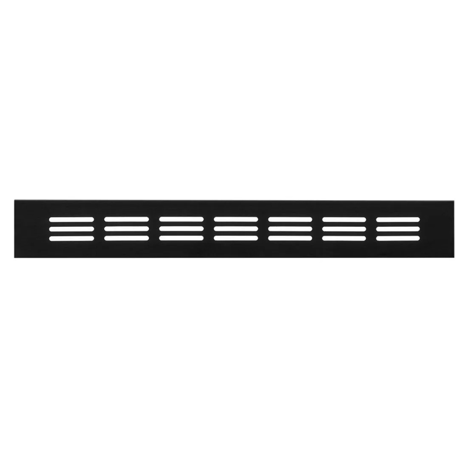 Häusler Lüftungsgitter LG-3004 BL-SG Schwarz Eloxiert Stegblech 300 x 40 mm