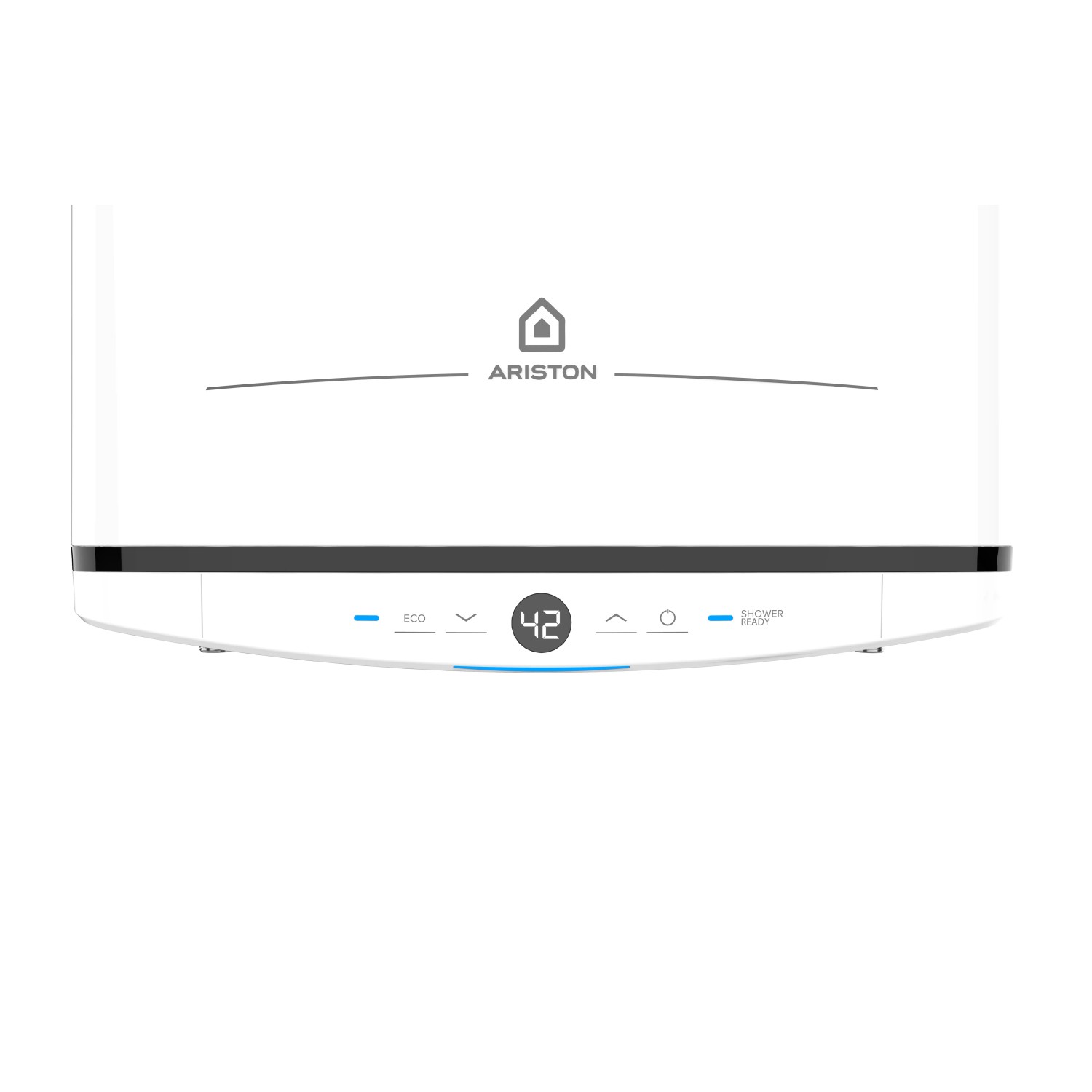 Ariston Velis 50 EU Warmwasserspeicher, 45L, flaches Design mit digitaler Anzeige.