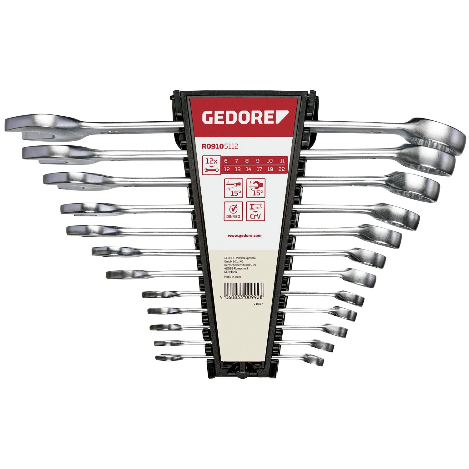 Gedore Ringmaulschlüssel-Satz 6 mm - 22 mm 12-teilig