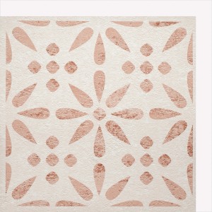d-c-fix Wandfliese Wall Tiles Vintage Flowers, 6er-Set, 33x33 cm, florales Muster in Rosa.