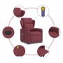 vidaXL Massagesessel Elektrisch Weinrot Stoff 3303127_9