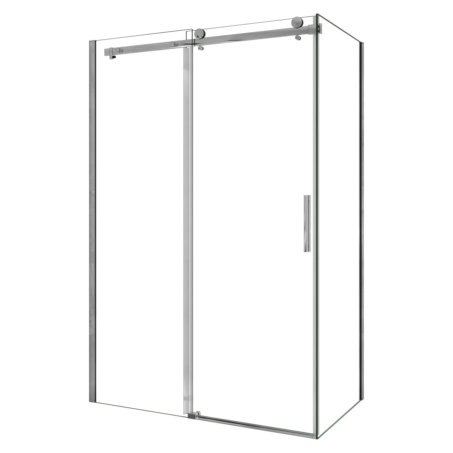 AICA Duschkabine Schiebetür 145x90x195cm Eckdusche 6mm ESG-NANO Glas Sicher günstig online kaufen