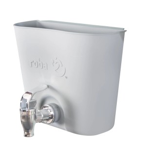 roba Wasserbehälter in Grau für Matschküchen & Wassertische mit Wasserhahn