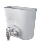 Grauer roba Wasserbehälter aus Kunststoff mit Wasserhahn zum Einhängen. Ideal für Matschküchen & Wassertische.