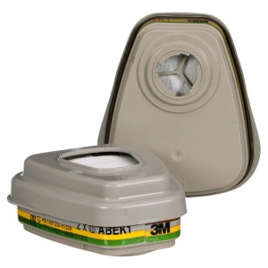 3M Pestizid-Filterkit 6004BC1 ABEK1P3 für Atemschutzmasken, Schutz vor Dämpfen und Feinstaub.