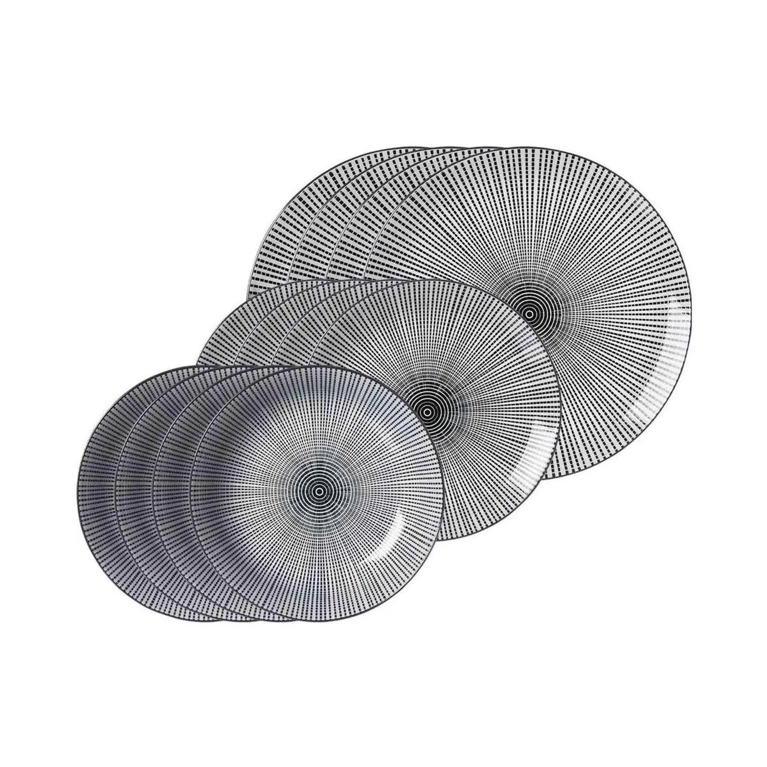 Ritzenhoff & Breker Takeo Stripes Teller-Set 12-teilig
