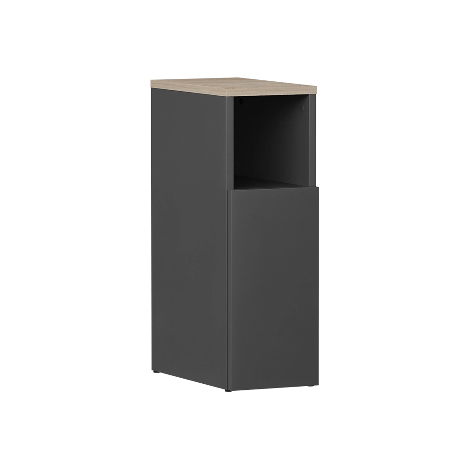 Vicco Nachttisch Enton Anthrazit/Sonoma 20 x 60 mit 1 Tür günstig online kaufen