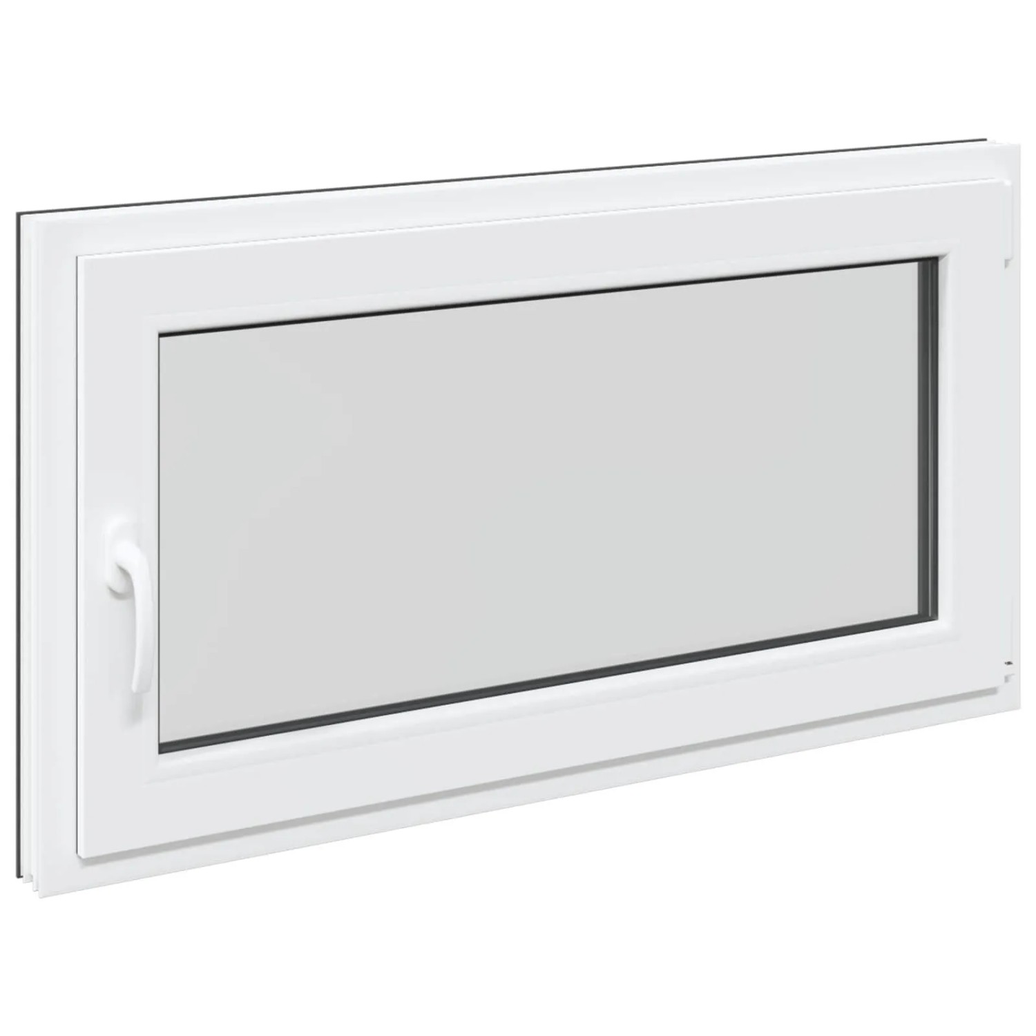 vidaXL Kellerfenster RISOR Anthrazit 110 x 50 cm PVC und Glas 42047296