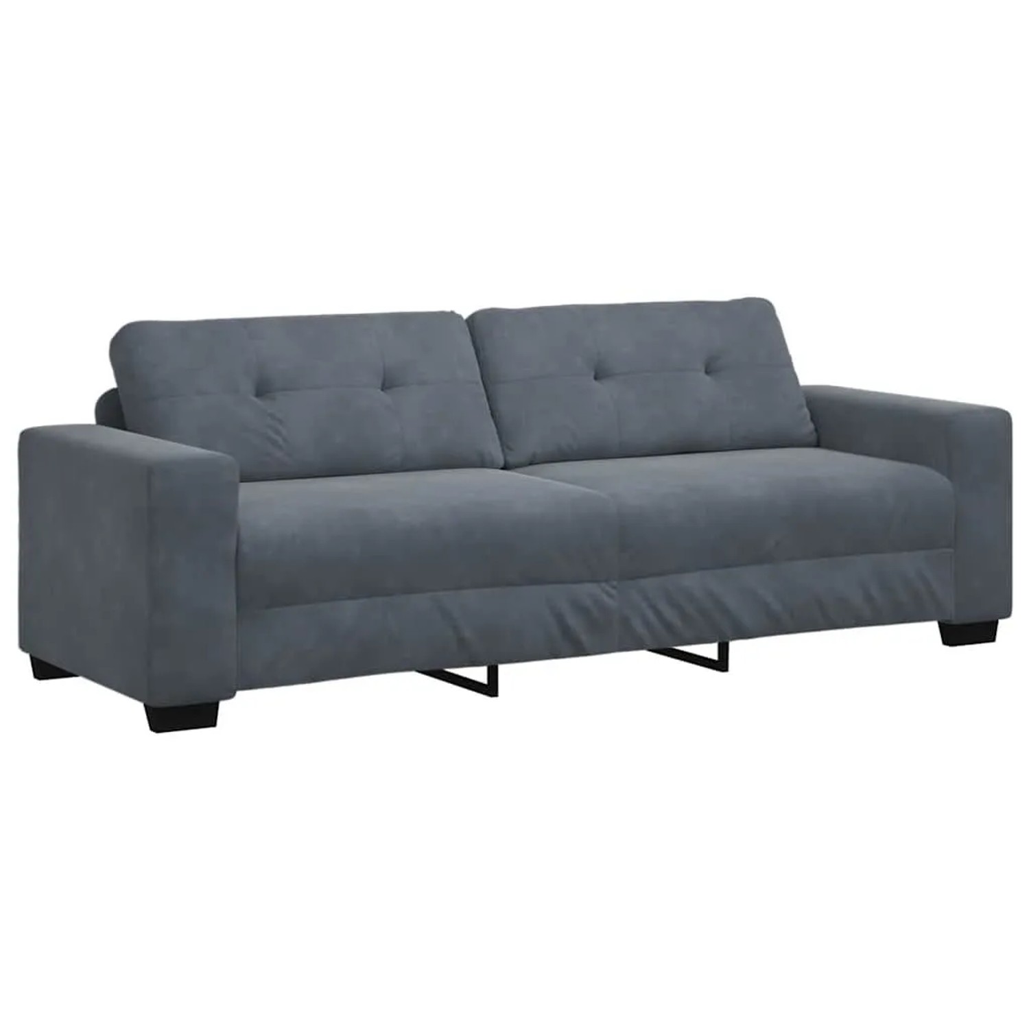 vidaXL 3-Sitzer-Sofa Dunkelgrau 180 cm Samt 4105135 günstig online kaufen