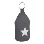 Relaxdays Türstopper Stern Baumwolle Sand Metall Dunkelgrau mit Griff Schwer 23 cm x 11 cm 1,3 kg