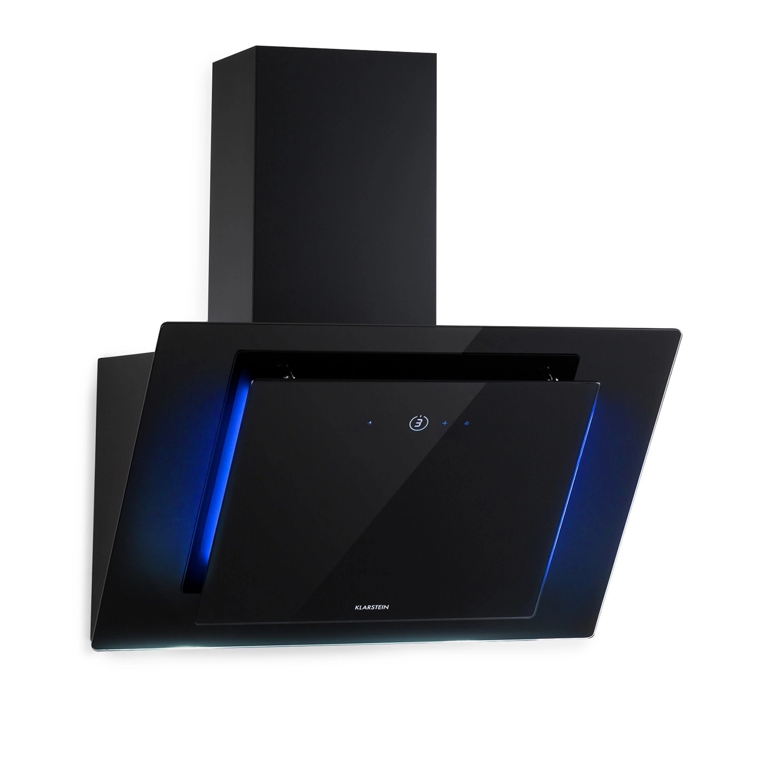 Klarstein Eleonora 60 Dunstabzugshaube 426 m³/h Touch-Panel Ambiente-Licht Schwarz